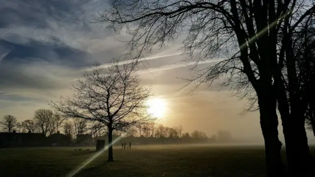 Fog over Ipswich park