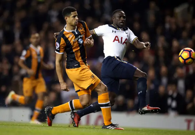 Moussa Sissoko and Curtis Davies