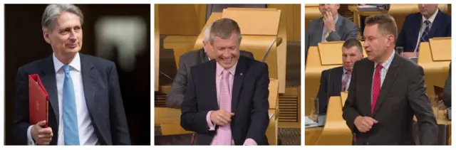 Philip Hammond, Willie Rennie and Murdo fraser