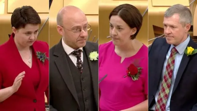 Which of the opposition leaders - if any - will back the SNP's budget?