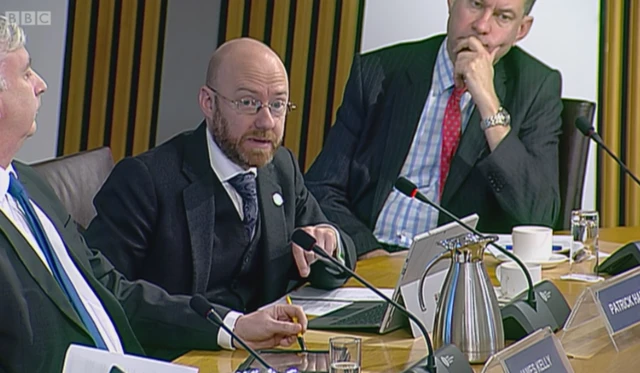 Scottish Green Party co-convener Patrick Harvie