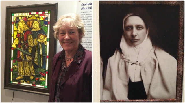 Rosalind Gerrard on left and artist Margaret Rope