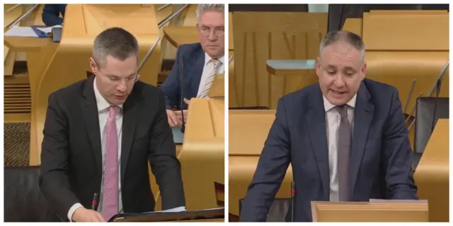 Finance Secretary Derek Mackay and SNP MSP Derek Mackay