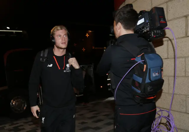 Liverpool keeper Loris Karius