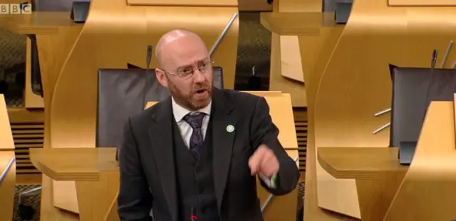 Scottish Green Party co-convener Patrick Harvie