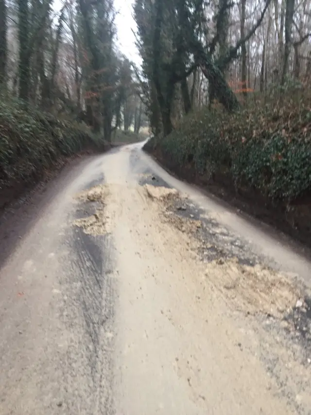 Muddy road