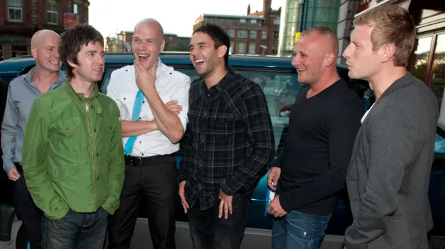 Noel Gallagher meets fans in Manchester