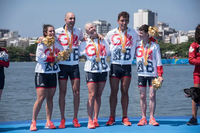 Paralympic rowing team