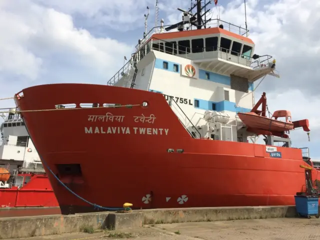 Malaviya Twenty in dock