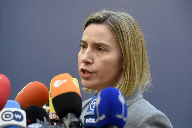 EU's foreign policy chief Federica Mogherini