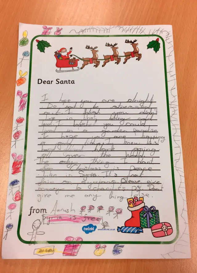 Letter to santa