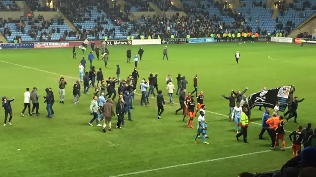 Coventry City pitch invasion