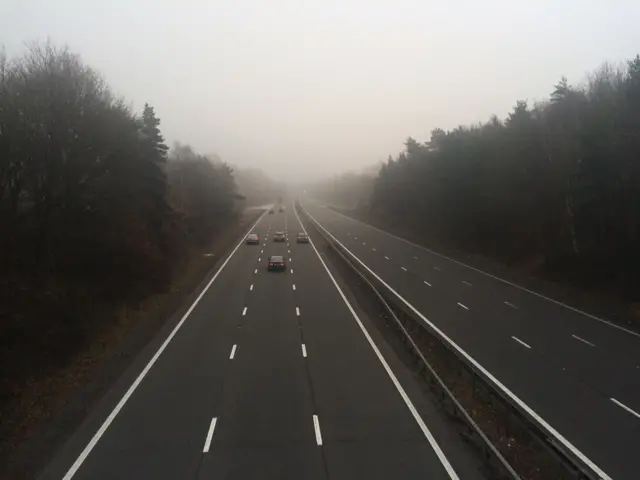 Scene of A46 accident