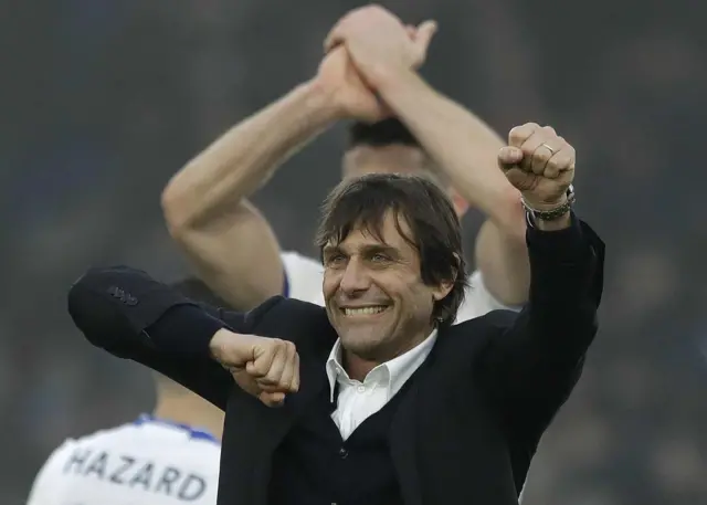 Conte celebrates