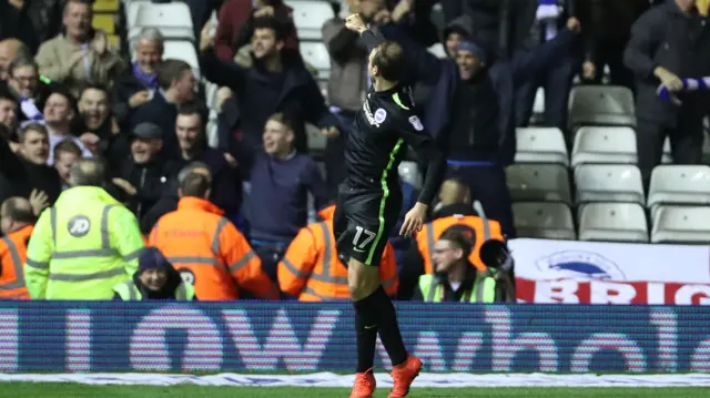 Glenn Murray celebrates late Brighton winner against Birmingham City