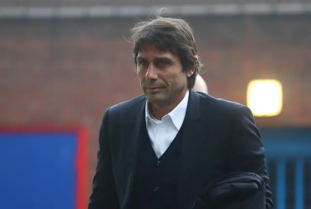 Conte outside Selhurst Park