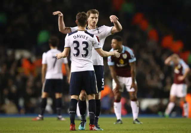 Ben Davies and Jan Vertonghen