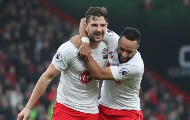 Jay Rodriguez (left) celebrates