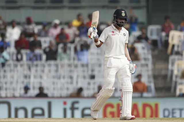 India's Rahul reaches 50