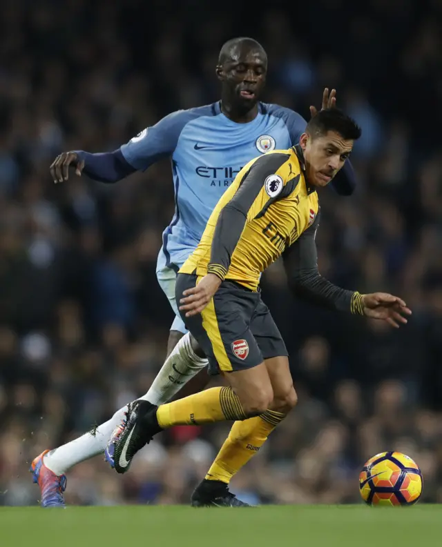 Yaya Toure and Alexis Sanchez