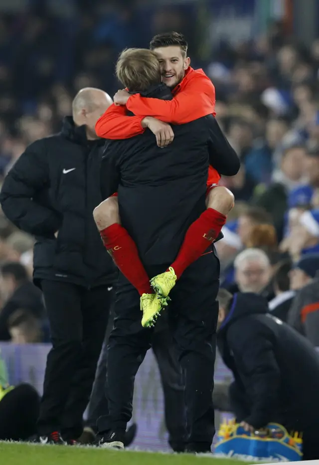 Dejan Lovren and Adam Lallana