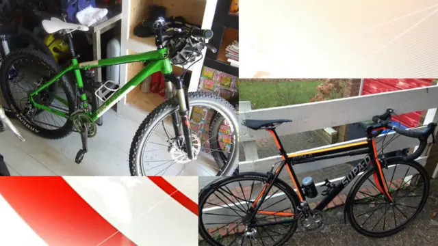 Two of the stolen bikes