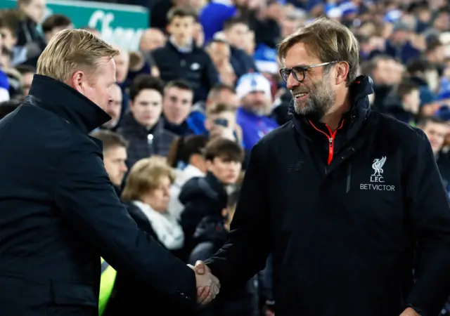 Ronald Koeman and Jurgen Klopp