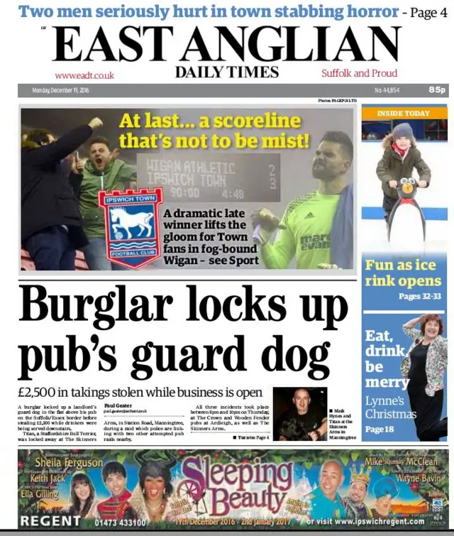 East Anglian Daily Times on 19 December