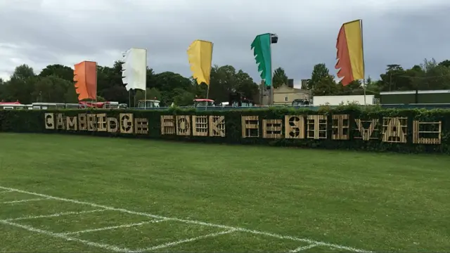 Cambridge Folk Festival sign