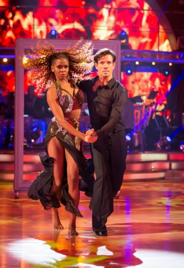 Danny Mac with Strictly professional Oti Mabuse