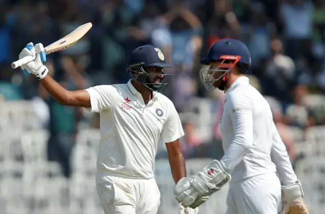 Ashwin celebrates his half century