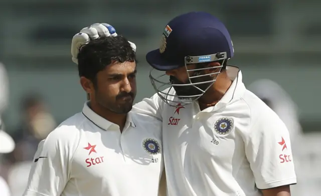 Murali Vijay congratulates Karun Nair