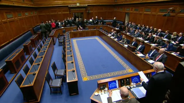 MLAs walk out of the chamber