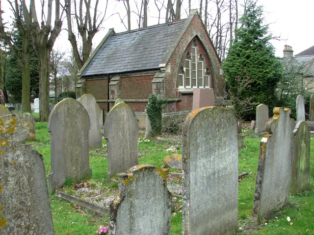 The mortuary chapel in the Jewish section of Earlham Road cemetery