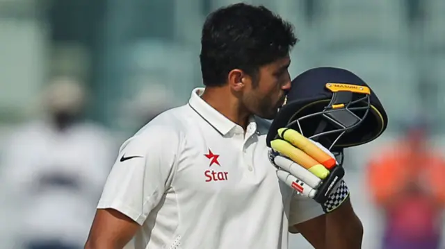 Karun Nair celebrates his double century