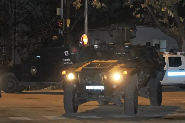 Armoured personnel carrier in Ankara