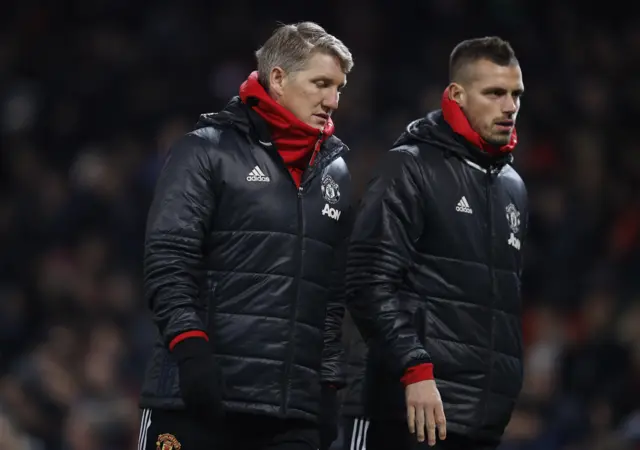 Morgan Schneiderlin and Bastian Schweinsteiger