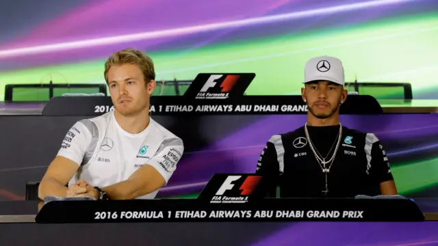 Nico Rosberg and Lewis Hamilton