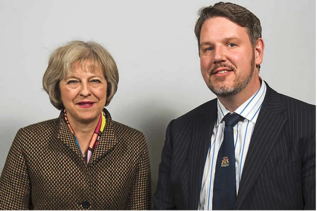 Theresa May and John Campion