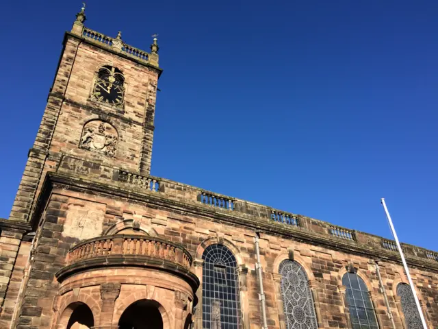 St Alkmunds church in Whitchurch