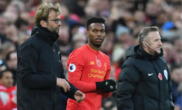 Jurgen Klopp and Daniel Sturridge