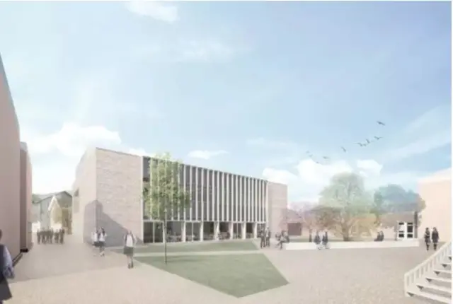 Artist impression of plans for site of High School