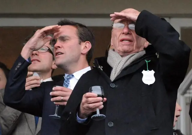 James Murdoch and Rupert Murdoch in 2010