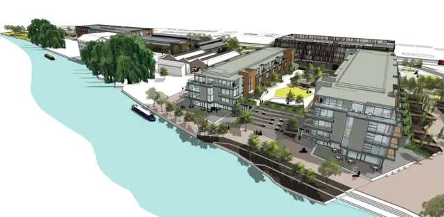 Fletton Quays artists impression