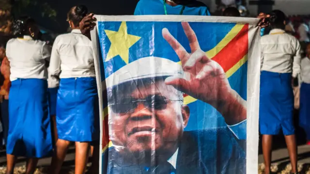 Poster of Etienne Tshisekedi in Kinshasa, DR Congo