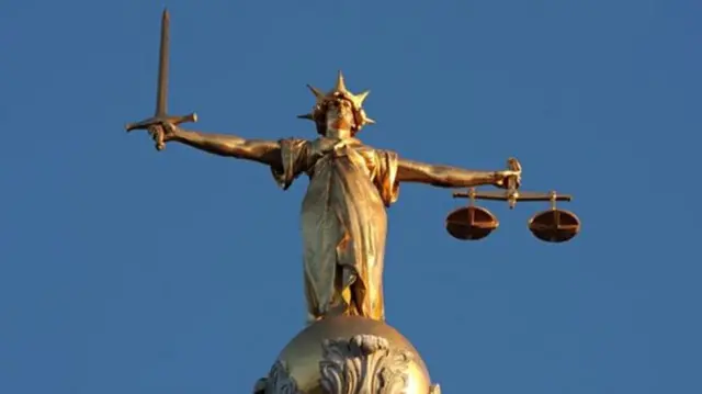 The figure of Lady Justice