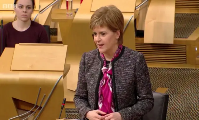 First Minister Nicola Sturgeon