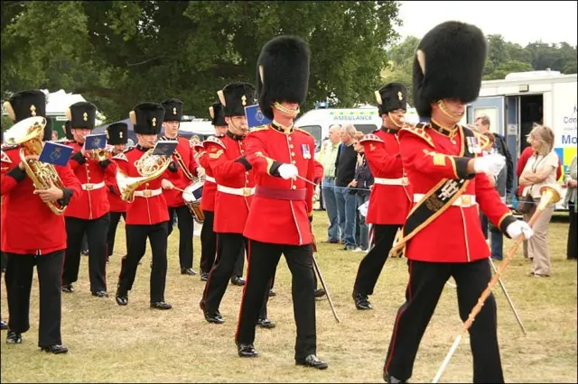 The Minden Band of the Queen's Division at the Sandringham Flower Show