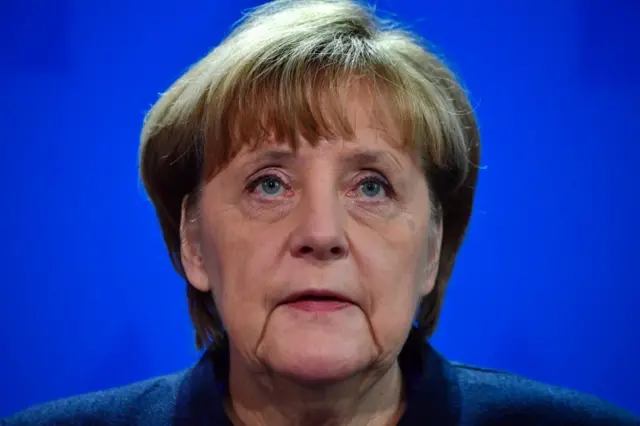 German Chancellor Angela Merkel speaks during a press conference on 20 December