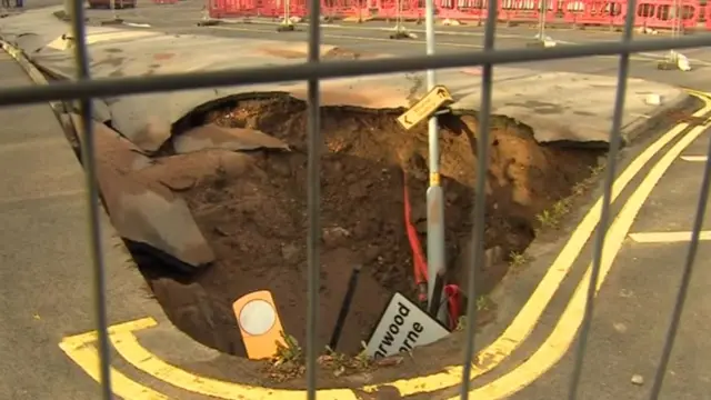 Sinkhole in Birmingham